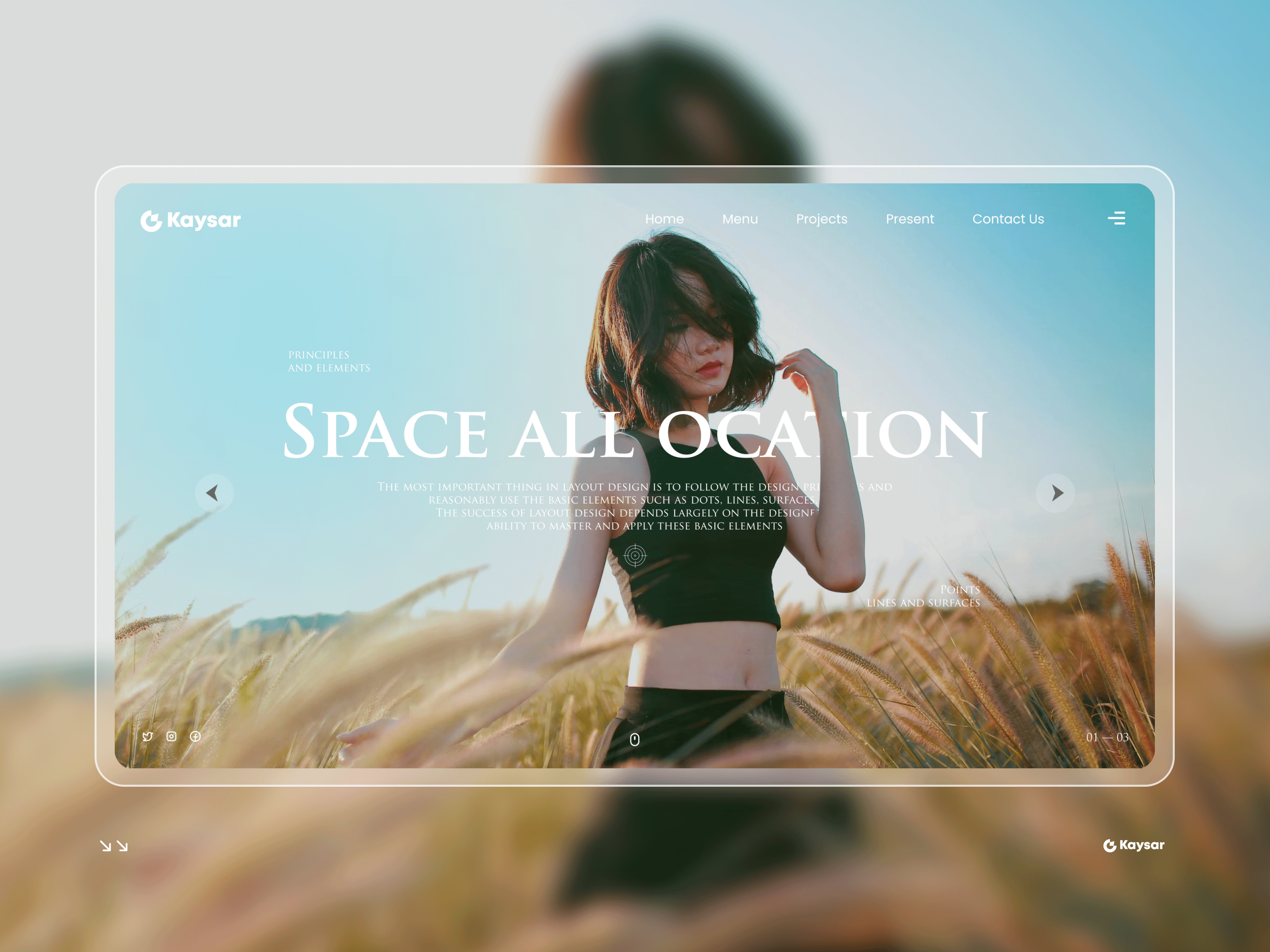 摄影企业官网&网页版式设计