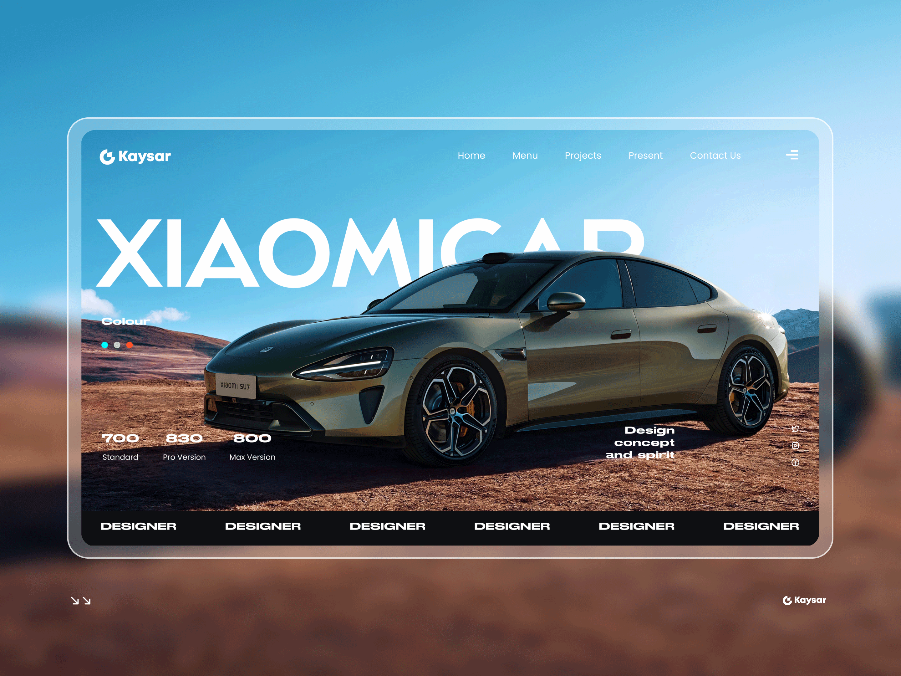 摄影企业官网&网页版式设计