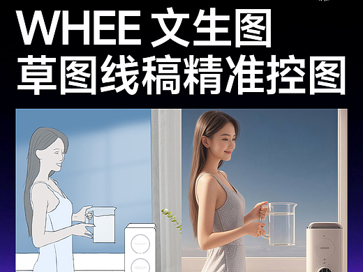 WHEE 草图线稿出KV海报 附教程