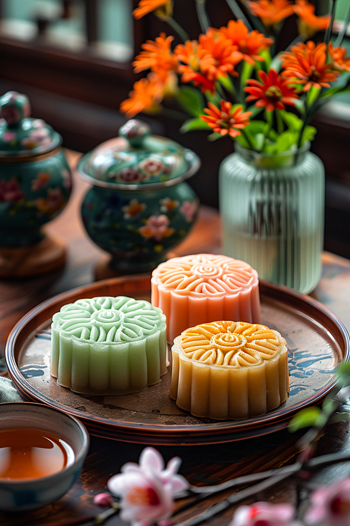 AI 摄影图 | 月饼摄影数字艺术中秋节素材-设图网