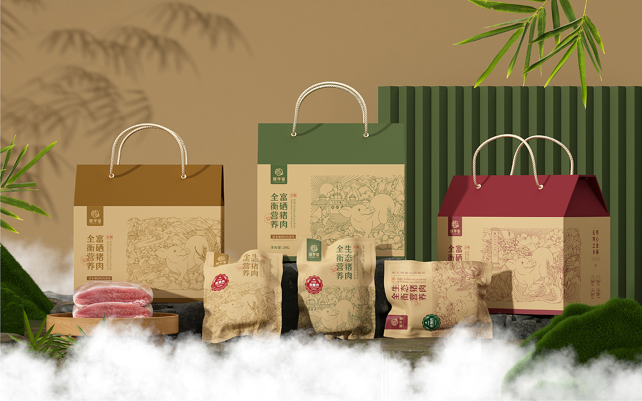 豚年香-品牌包装设计(图ZMzc2NTk5NTY4) - 包装 - 站酷设计师远见品牌设计原创素材 - 站酷ZCOOL