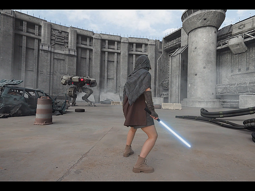 参与制作的项目《美少女大战机器人》