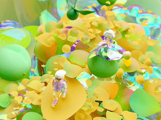 一些关于可比克包装图案的建模