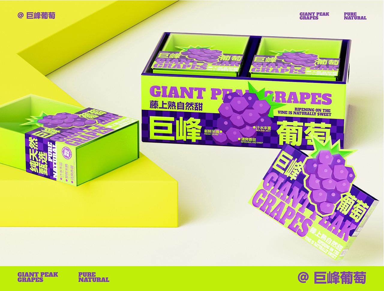 《浦江 / 巨峰葡萄》农产品葡萄水果包装设计