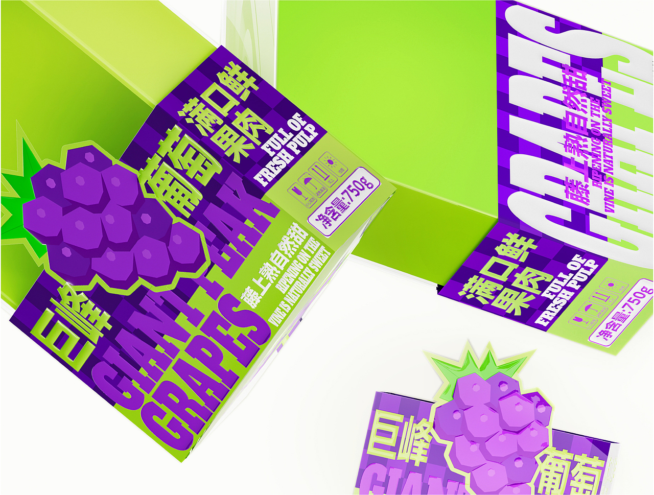 《浦江 / 巨峰葡萄》农产品葡萄水果包装设计