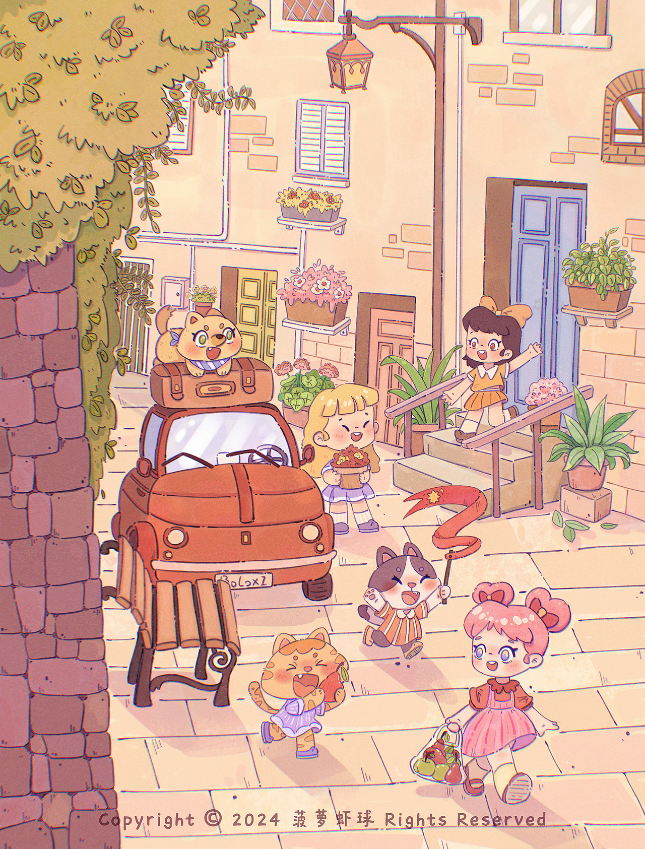 放暑假真是太快乐了!