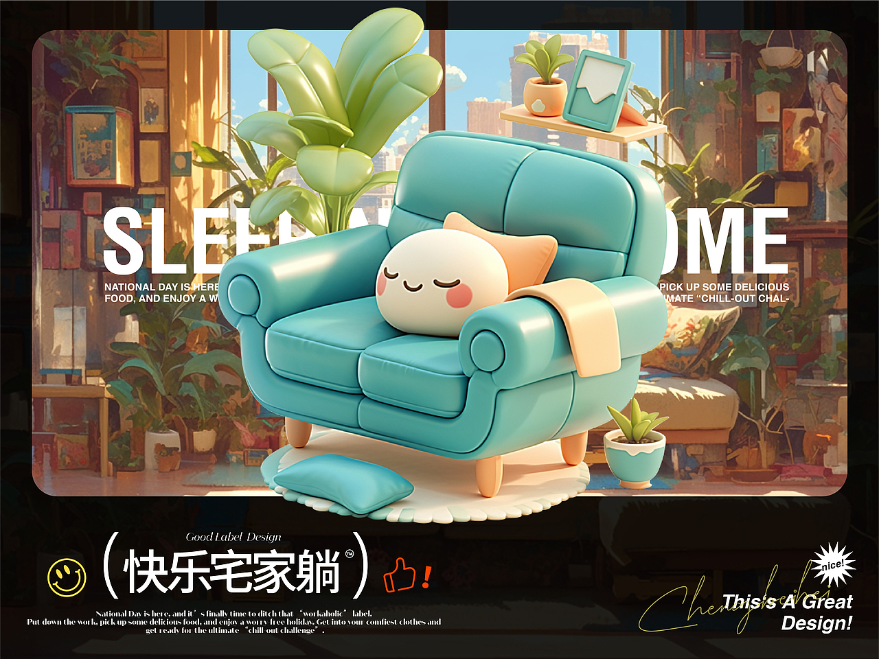 AIGC网页弹窗标签设计｜国庆假期的N种打开方式（图ZMzc2NjIwNjEy） - 电商 - 站酷设计师橙贝贝原创素材 - 站酷ZCOOL
