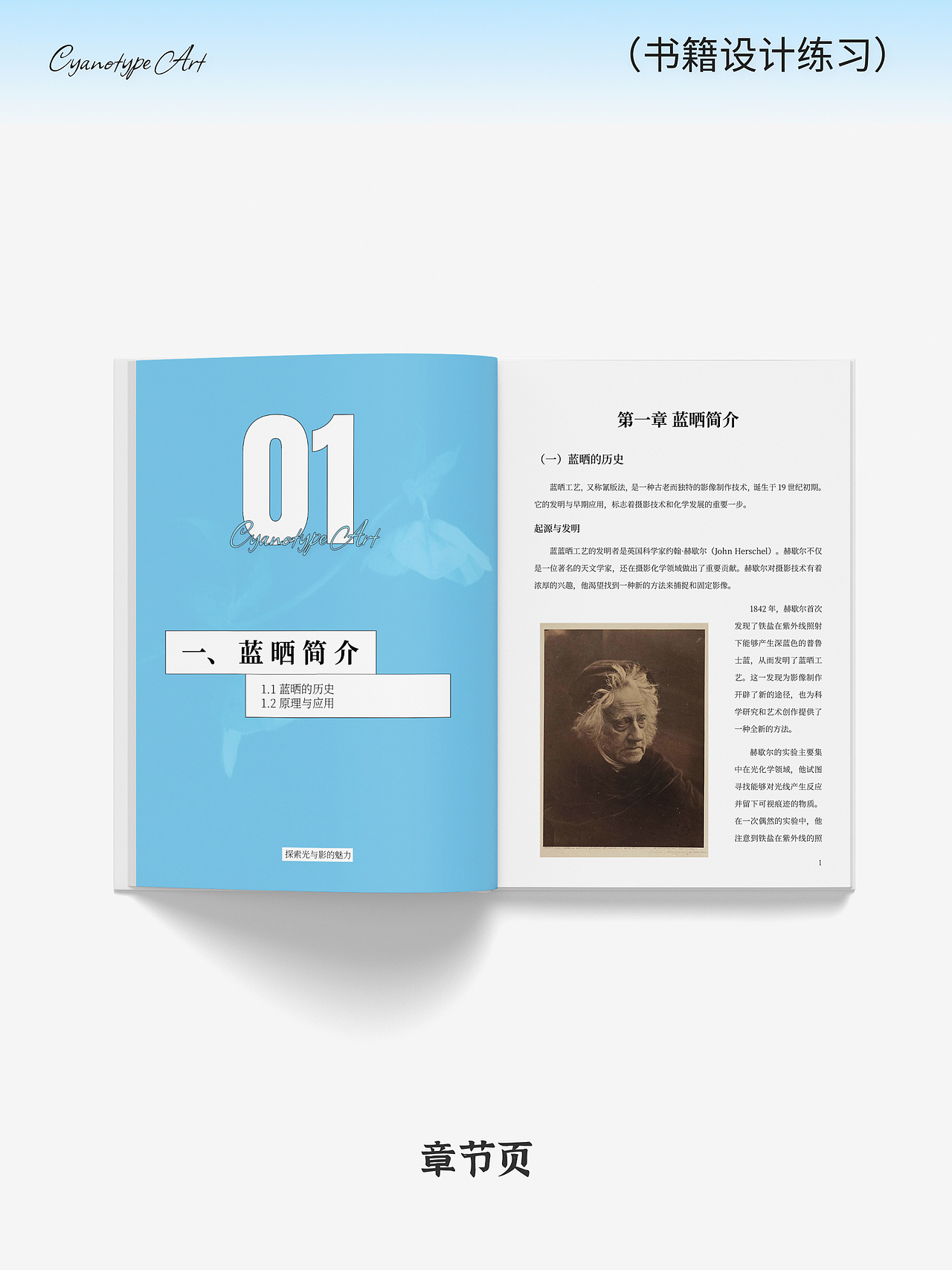 《蓝晒艺术》蓝色系 书籍设计练习(图ZMzc2NjIwNzc2) - 书籍/画册 - 站酷设计师1yin原创素材 - 站酷ZCOOL