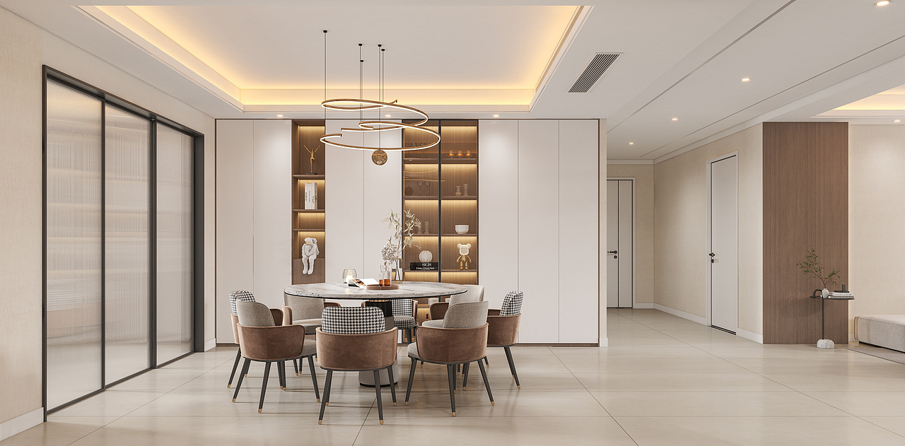 现代简约客餐厅