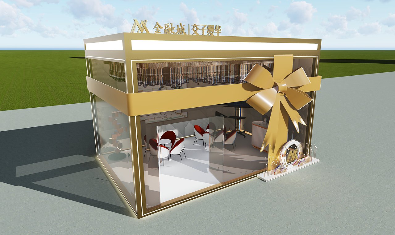 地产城市展厅建模渲染