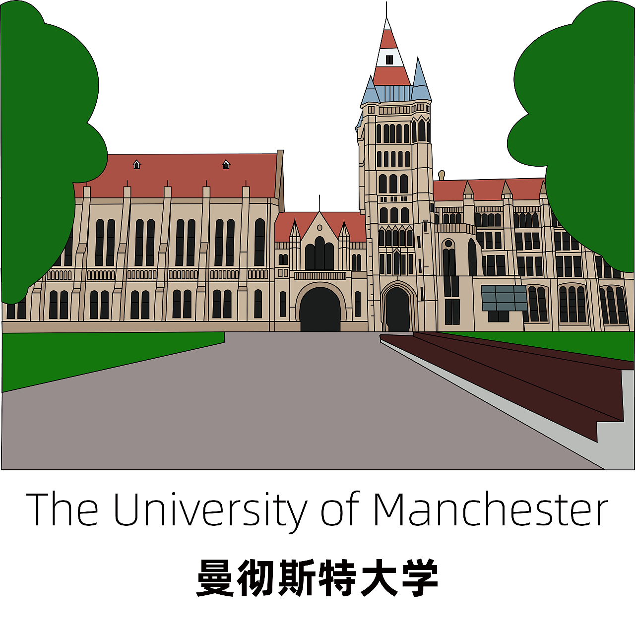 2025QS世界大学排名TOP50  AI插画版素材(已商用)