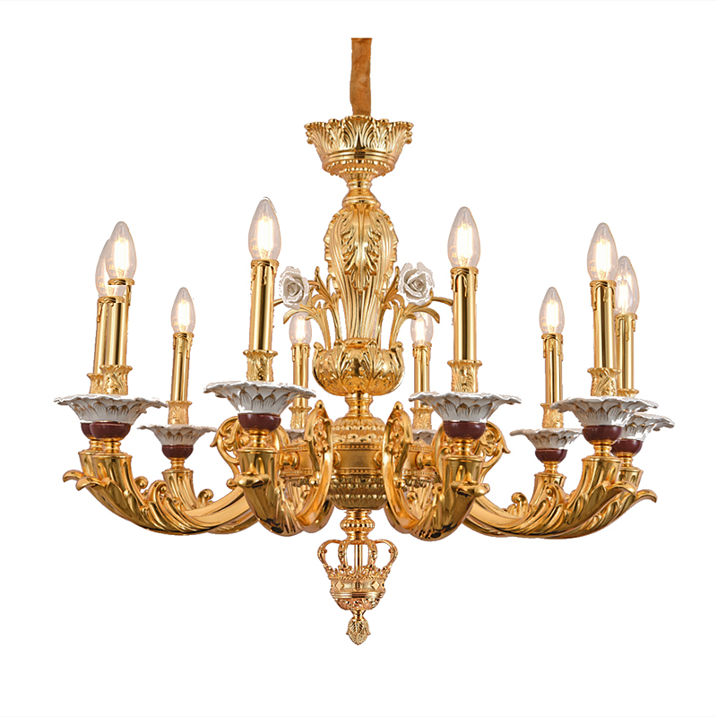 法式吊灯锌合金法吊灯轻奢华新法式古典风格