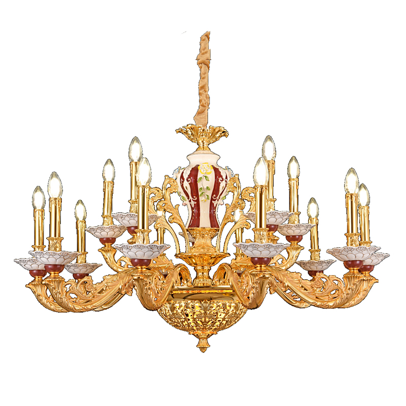 法式吊灯锌合金法吊灯轻奢华新法式古典风格