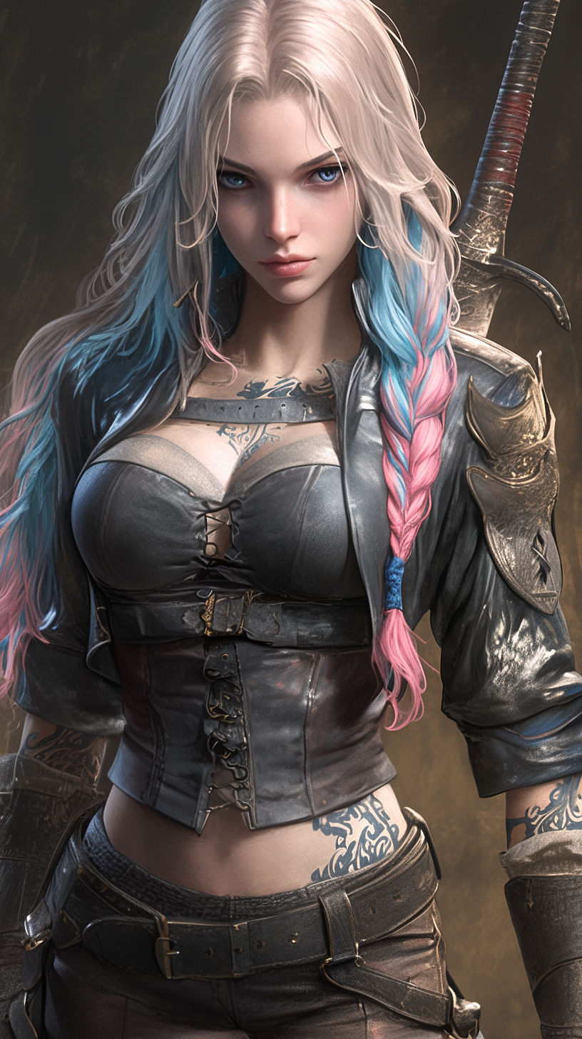 原创游戏女剑客