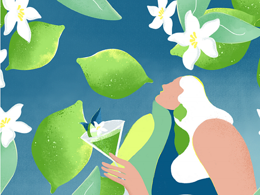 Mojito柠檬茶——包装/插画设计方案（个人主页-ZNzAzNTg3MTI=） - 商业插画 - 站酷设计师很慢很慢的风原创素材 - 站酷ZCOOL