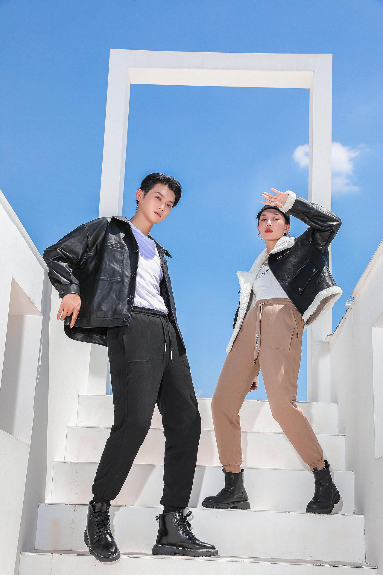 羽绒裤 鹅绒裤 雪地裤 运动裤 裤子拍摄案例