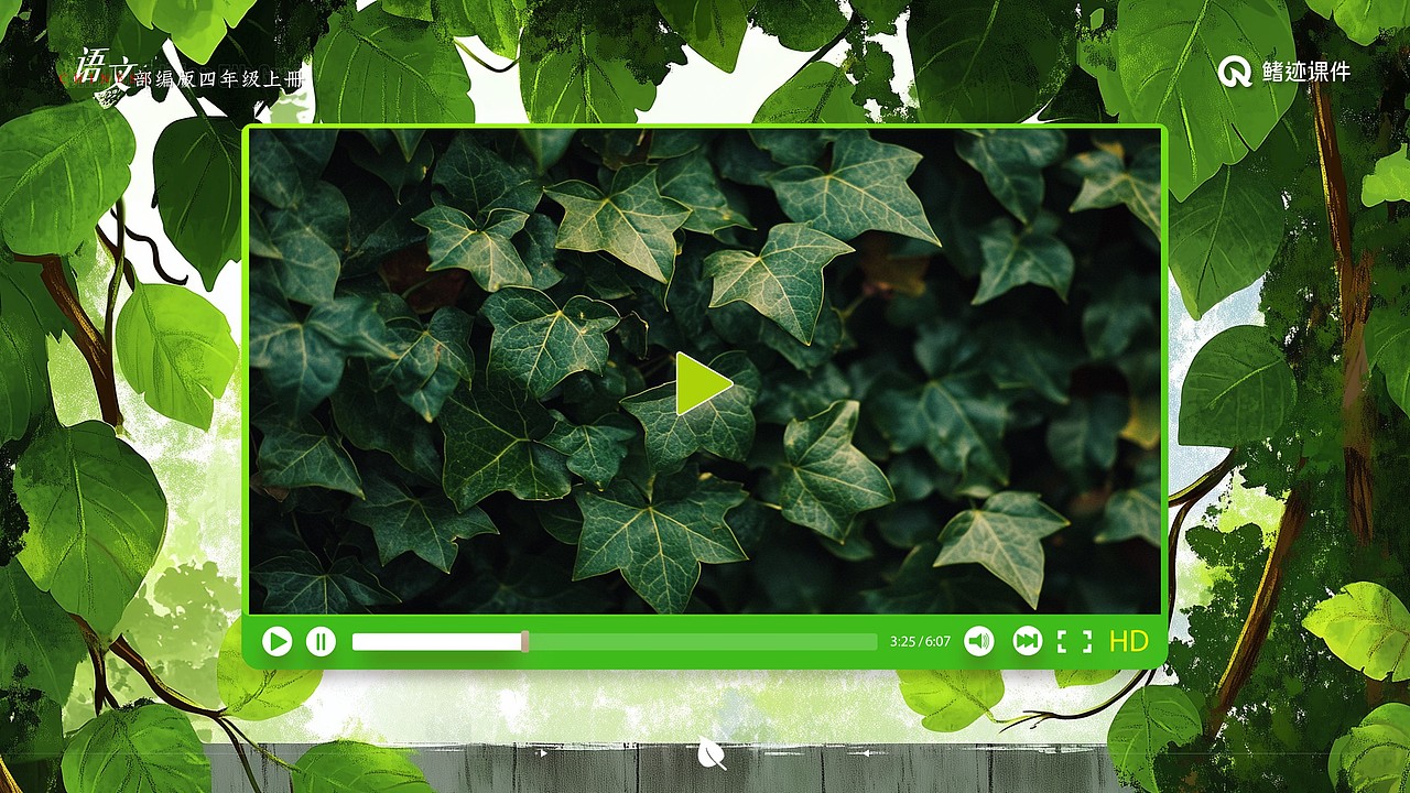 小学公开课课件《爬山虎的脚》