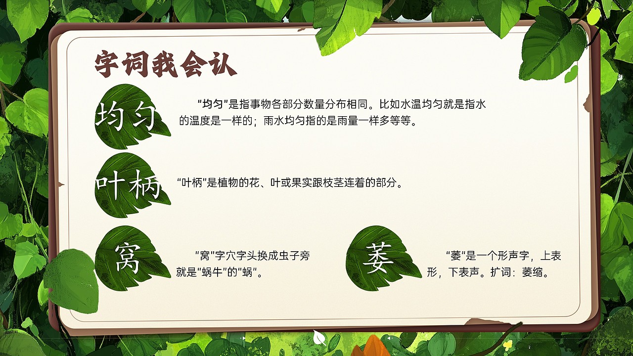 小学公开课课件《爬山虎的脚》