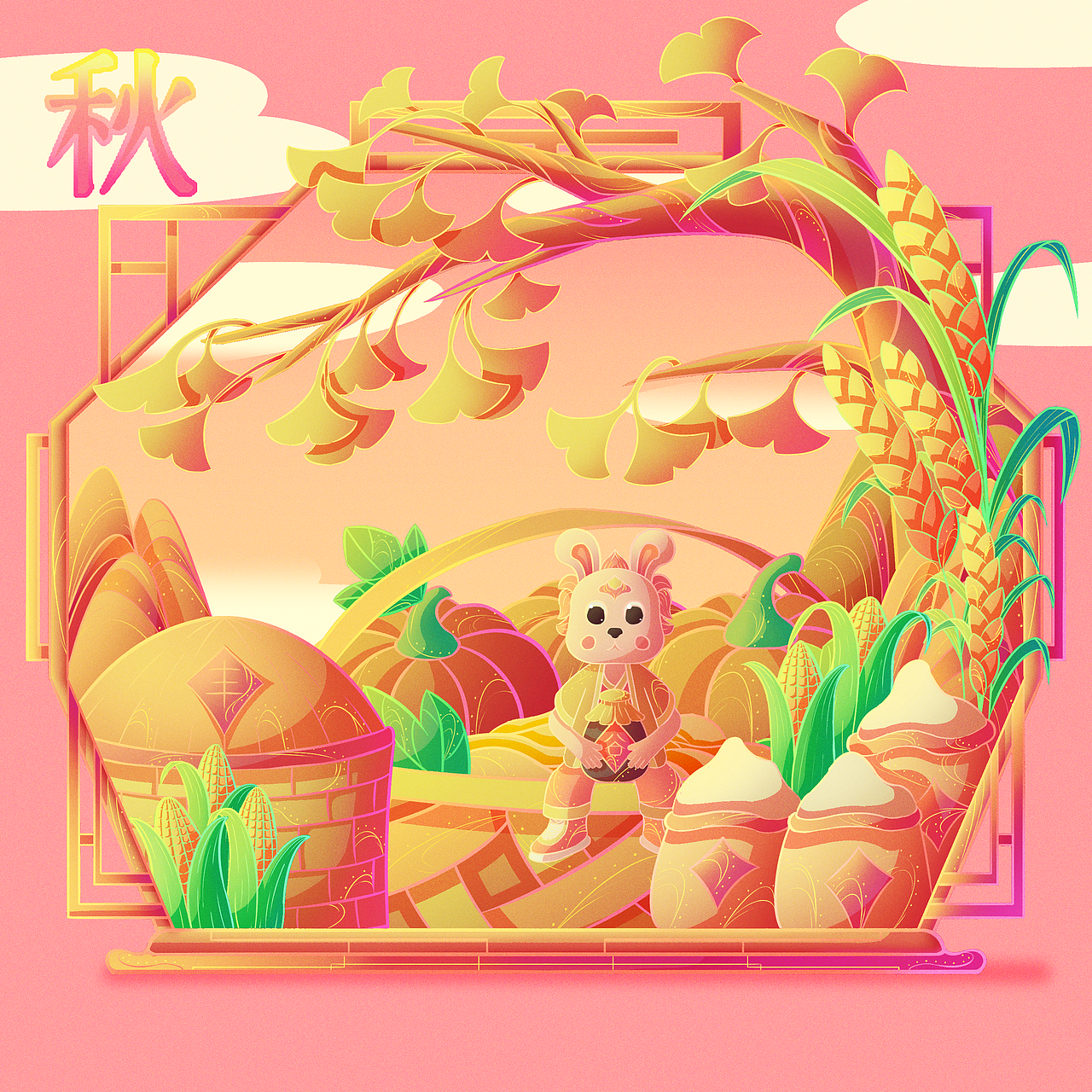 国风系列插画~四季（图ZMzc2NjcyNjIw） - 创作习作 - 站酷设计师插画师云梦汐原创素材 - 站酷ZCOOL