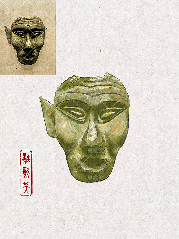 吉林省博物院｜文物插画（图ZMzc2Njc0NzY4） - 商业插画 - 站酷设计师离歌笑z原创素材 - 站酷ZCOOL