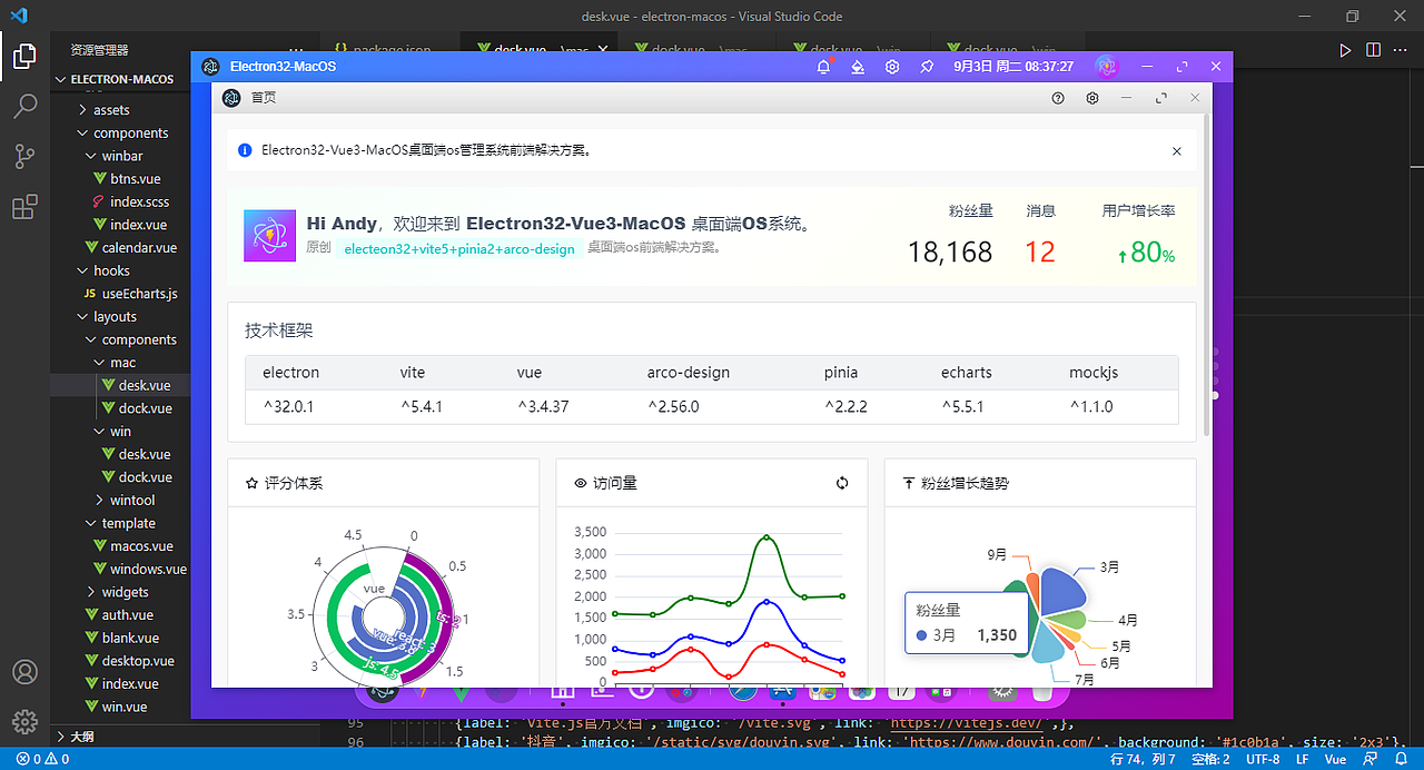 electron32+vue3仿macos桌面管理os（图ZMzc2Njg4MDI4） - 软件界面 - 站酷设计师andy2016原创素材 - 站酷ZCOOL