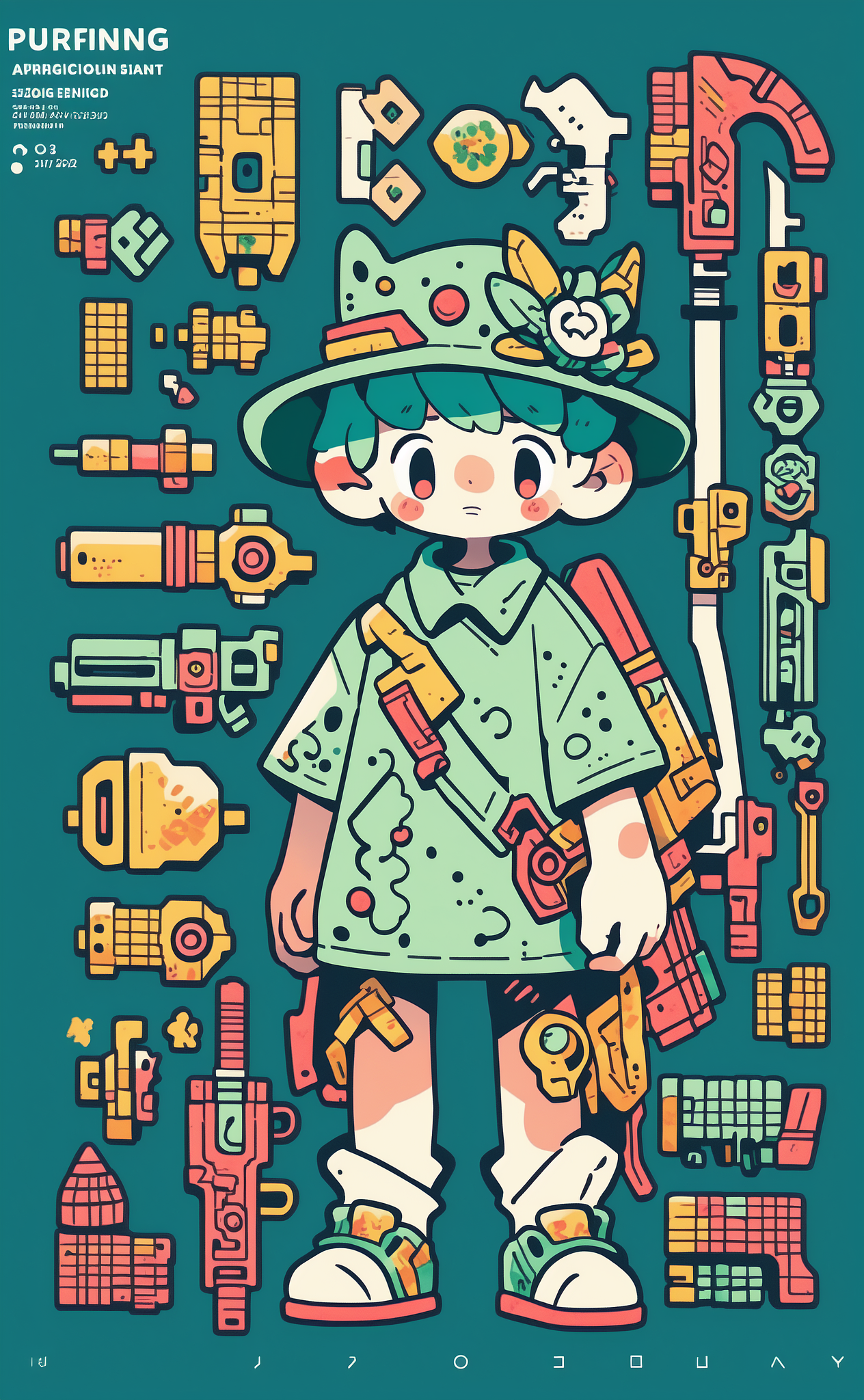 卡通系列拼接积木插画（图ZMzc2Njk2Njky） - AI作品 - 站酷设计师SD设计师小宇原创素材 - 站酷ZCOOL