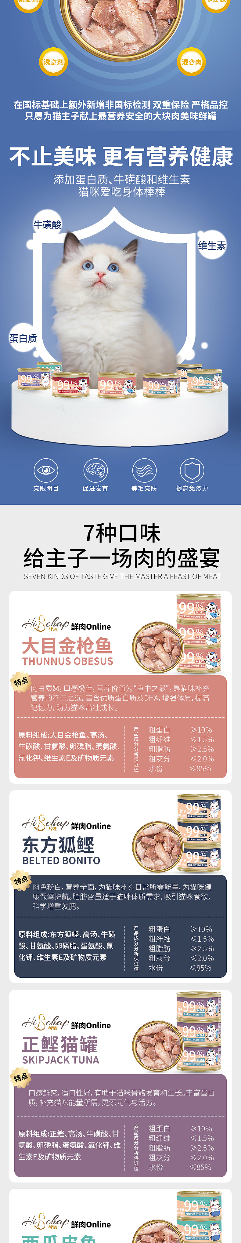 宠物猫罐头详情页描述
