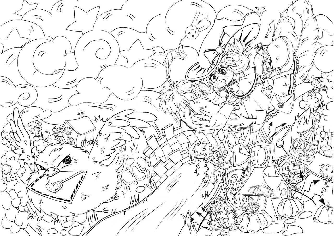 绘本风插画—童话镇（图ZMzc2NzAzMjA0） - 儿童插画 - 站酷设计师Alex_Lavender原创素材 - 站酷ZCOOL