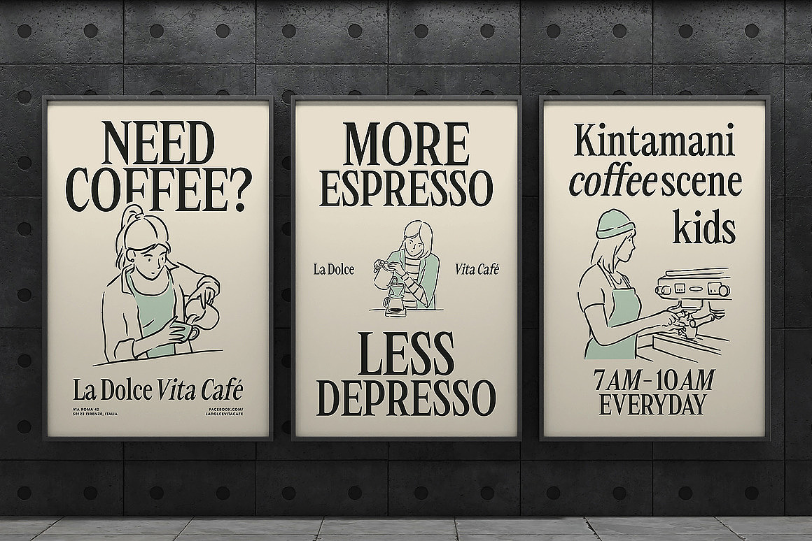 经典优雅现代文创包装婚礼请柬邀请函标题衬线英文字体