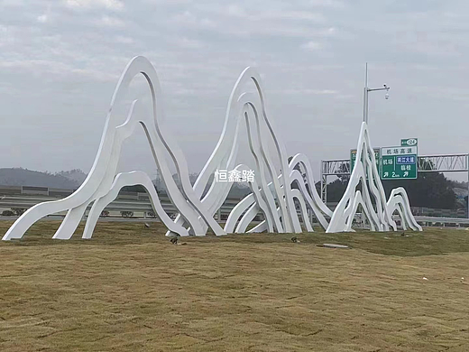 户外不锈钢假山雕塑 园林景观雕塑定制