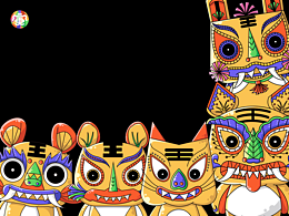 中国虎娃娃品牌形象三系列设计