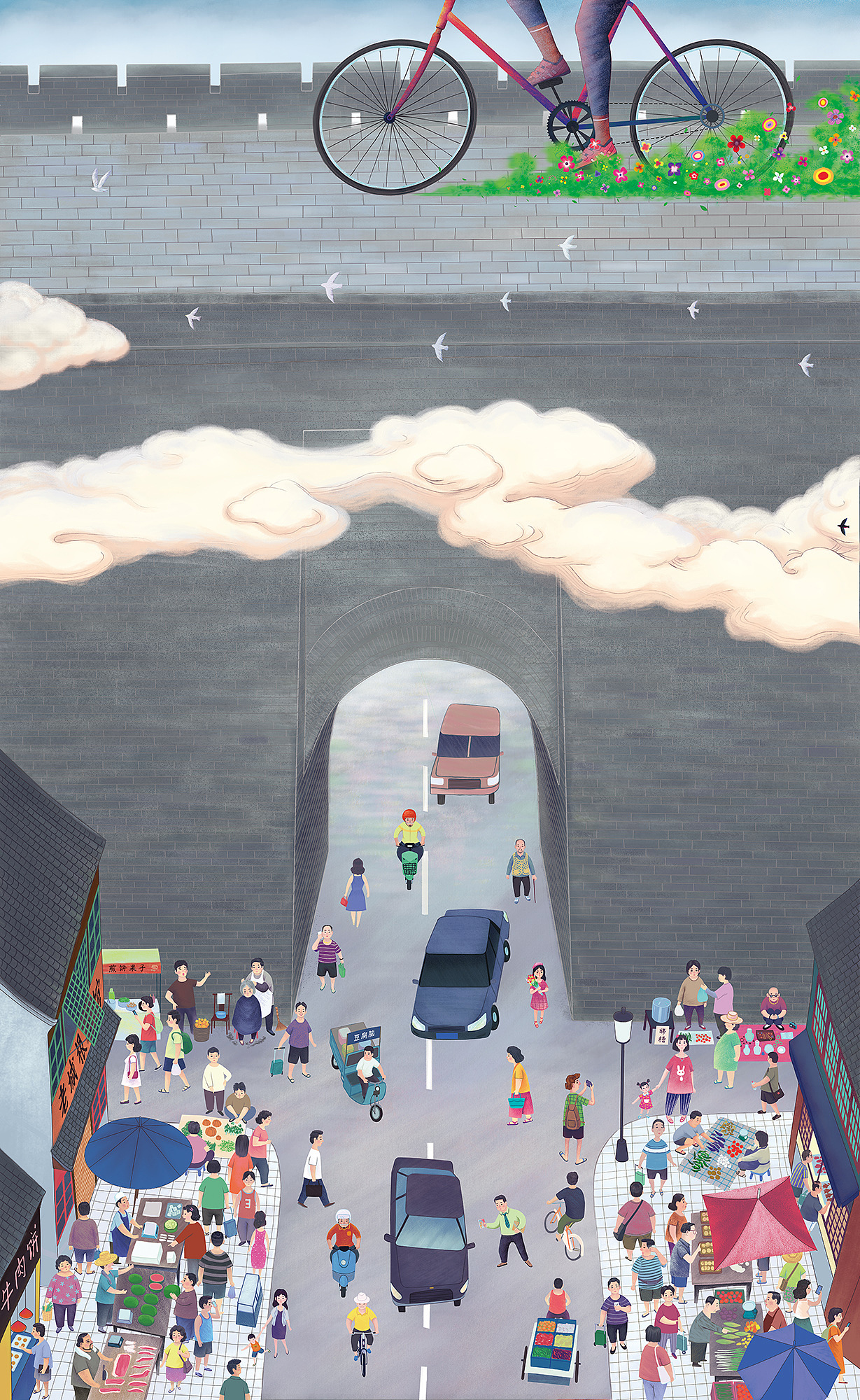 西安城墙（图ZMzc2NzI1Mzc2） - 创作习作 - 站酷设计师景瑄原创素材 - 站酷ZCOOL