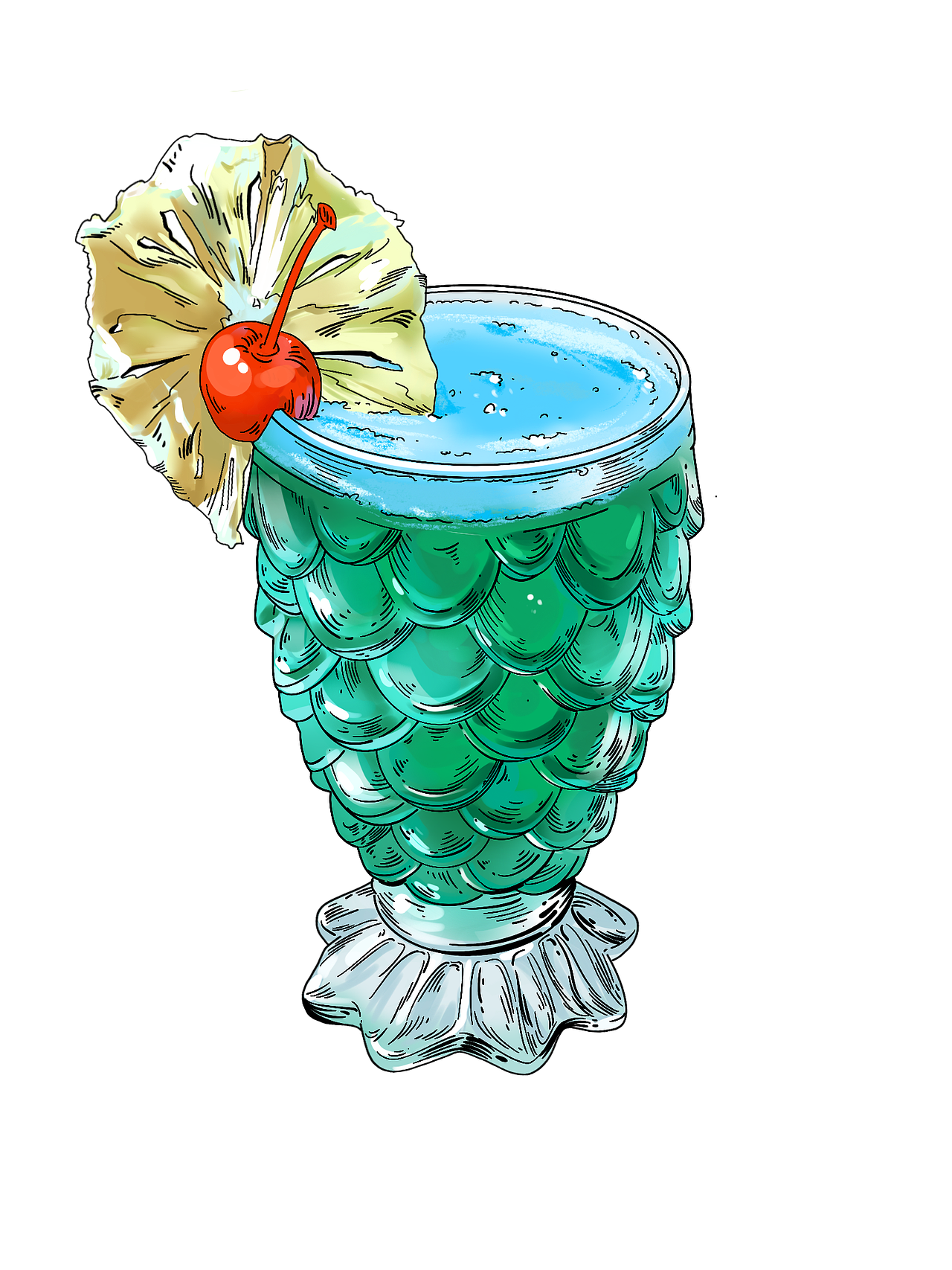 酒类饮品插画定制|微醺世纪