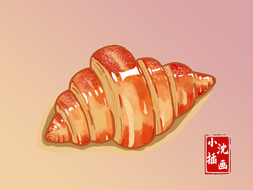 面包（个人主页-ZNzAzNjkyMzY=） - 商业插画 - 站酷设计师小沈插画原创素材 - 站酷ZCOOL