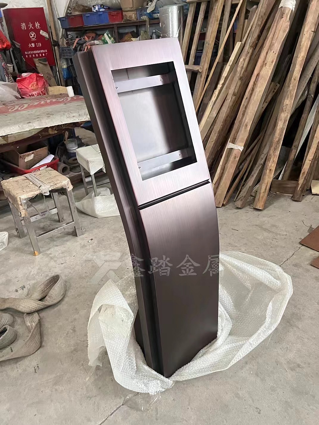 不锈钢门口机立柱 售楼部门口机立柱定制