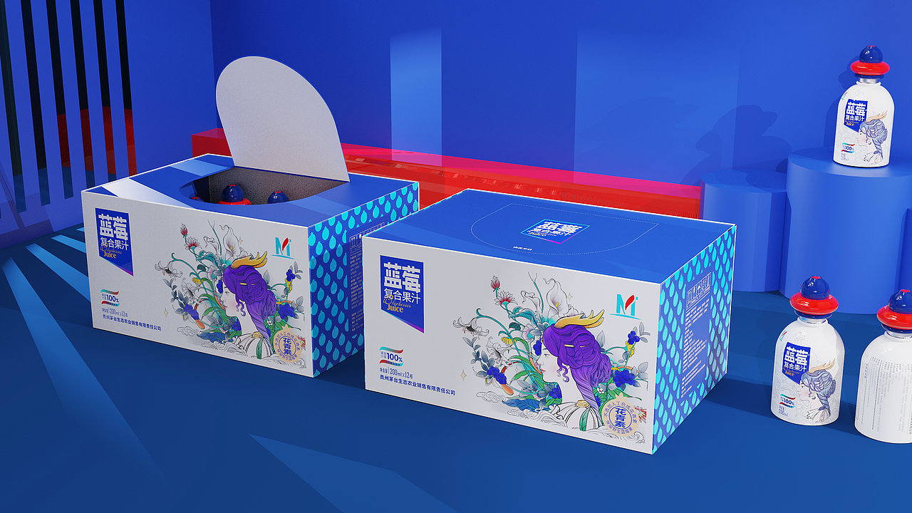 一款蓝莓复合果汁设计（图ZMzc2Nzc4MTgw） - 包装 - 站酷设计师九翼包装设计原创素材 - 站酷ZCOOL