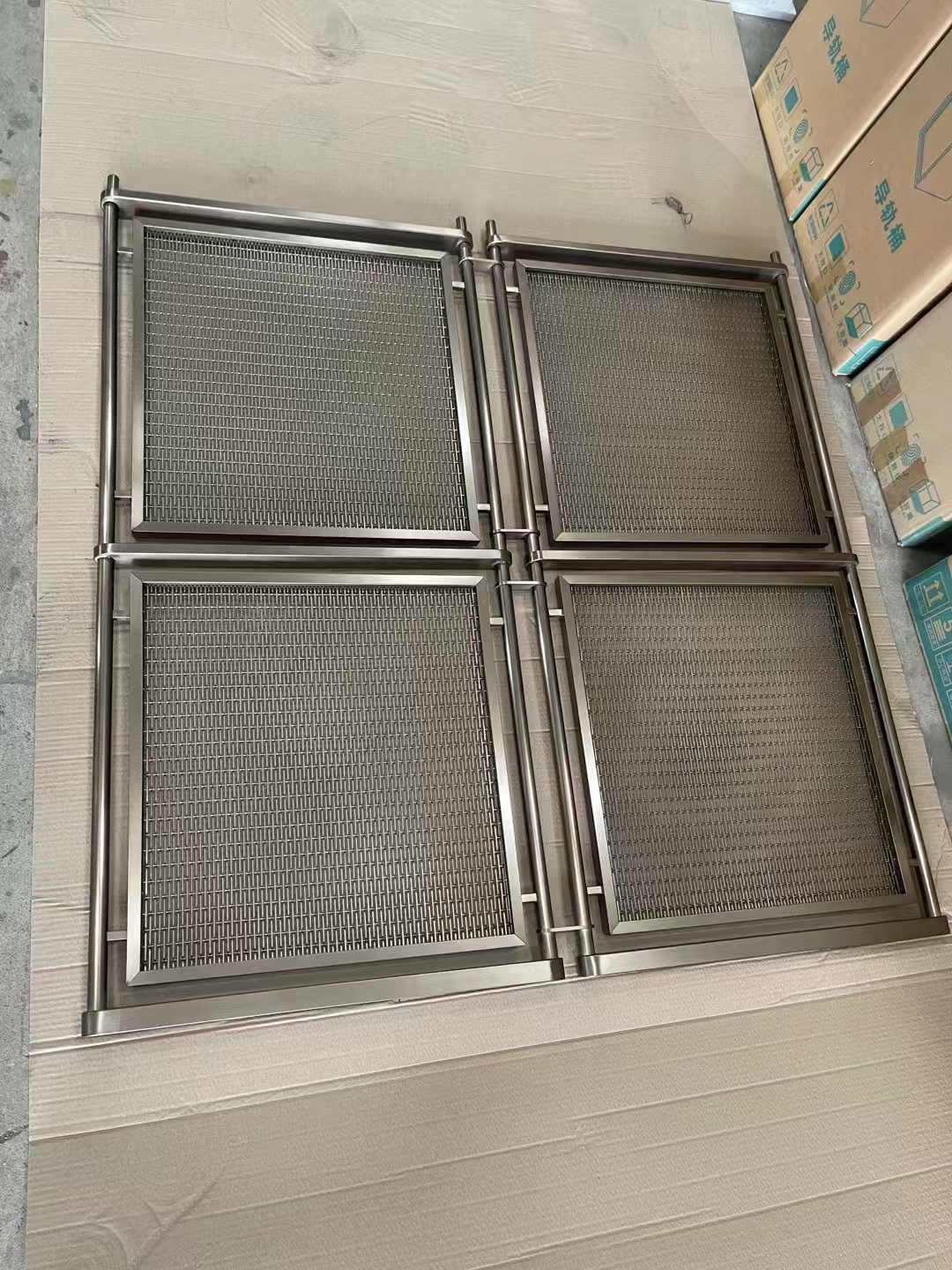 不锈钢编织网屏风