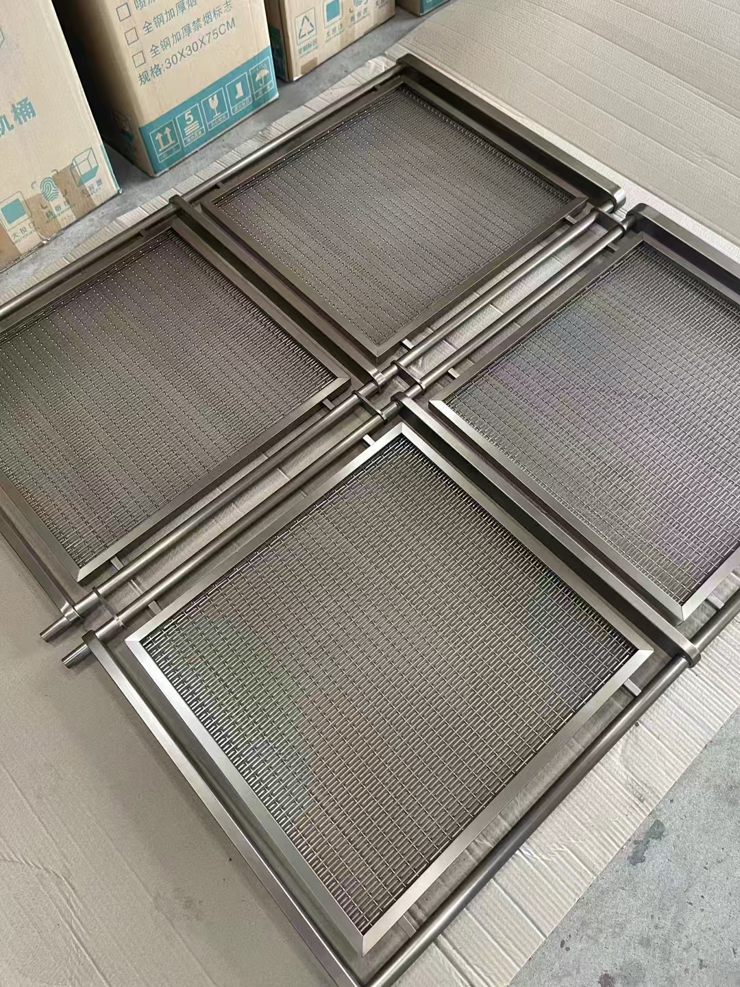 不锈钢编织网屏风