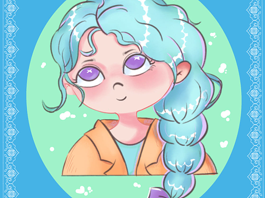 Q版人物插画头像