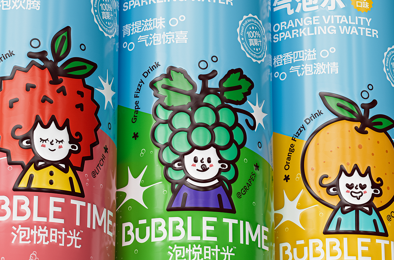BUBBLE TIME丨泡悦气泡水（图ZMzc2NzkyMTY4） - 包装 - 站酷设计师CHAOSM_Studio原创素材 - 站酷ZCOOL