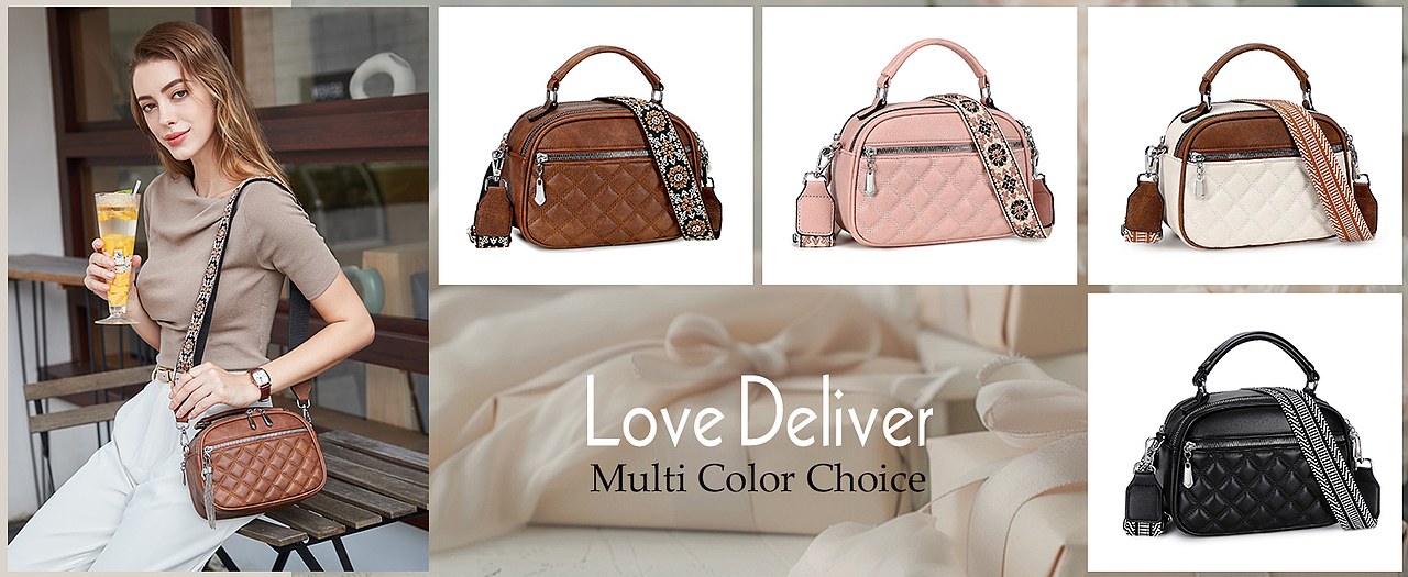 女士斜跨包/亞馬遜A+頁面（圖ZMzc2Nzk3NTg0） - 電商 - 站酷設(shè)計師日常加油鴨原創(chuàng)素材 - 站酷ZCOOL