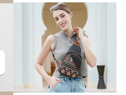 女士胸包/亚马逊A+页面（个人主页-ZNzAzNzMwNTY=） - 电商 - 站酷设计师日常加油鸭原创素材 - 站酷ZCOOL