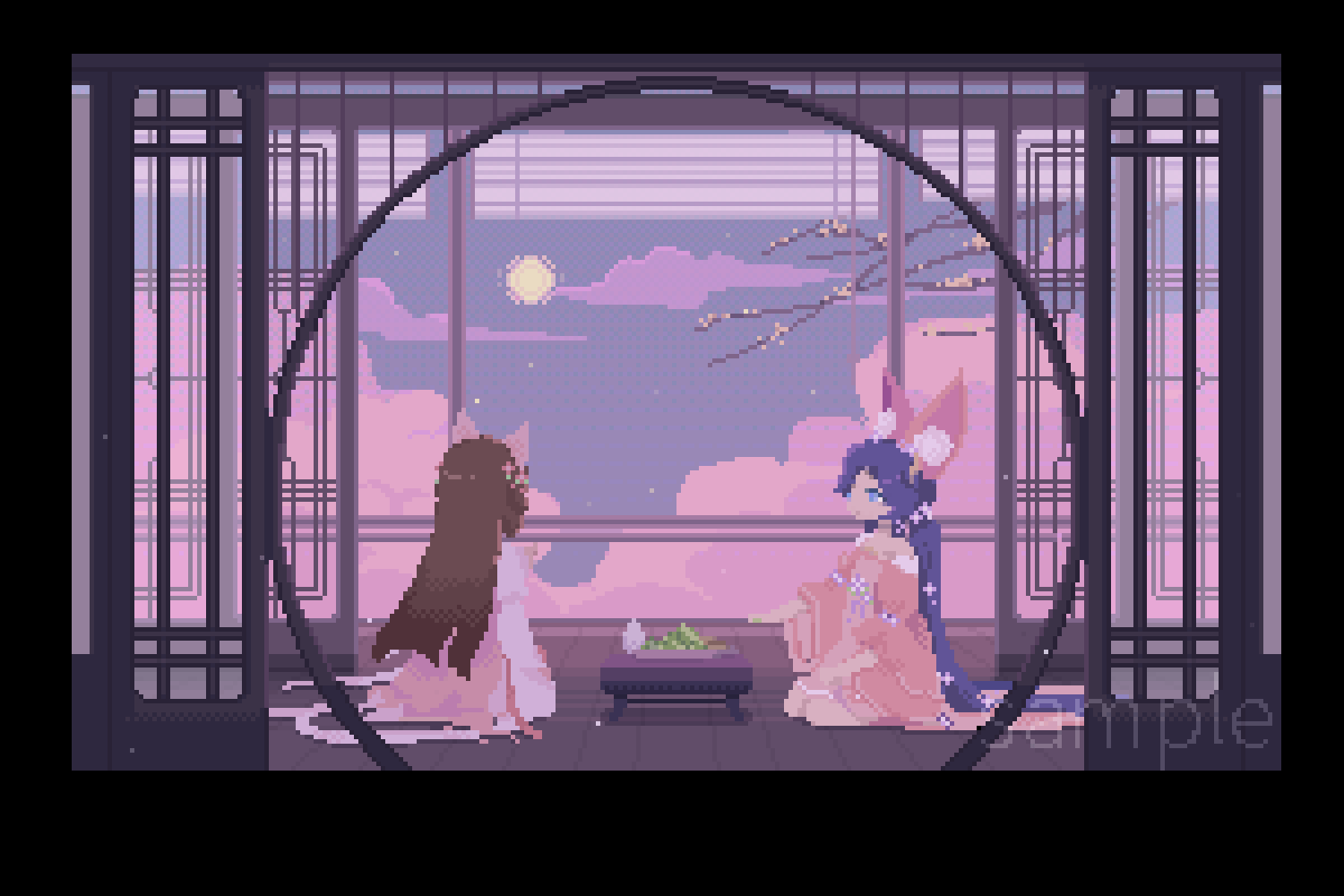 古风像素场景