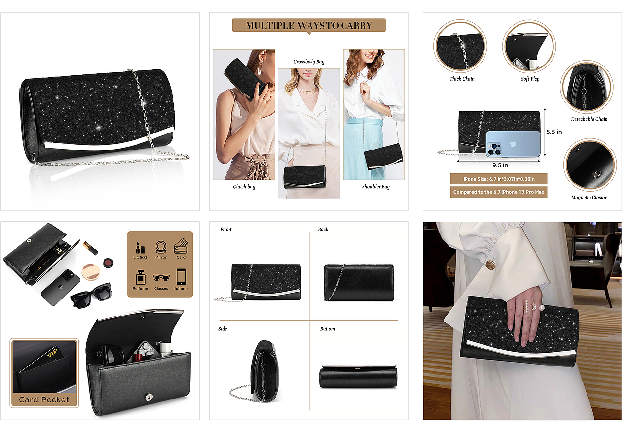 女包、亞馬遜A+頁(yè)面（圖ZMzc2Nzk4OTA0） - 電商 - 站酷設(shè)計(jì)師日常加油鴨原創(chuàng)素材 - 站酷ZCOOL