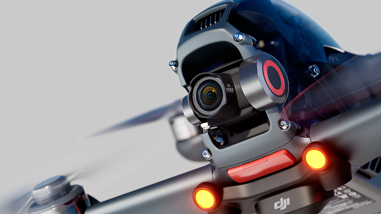 大疆无人机临摹渲染图