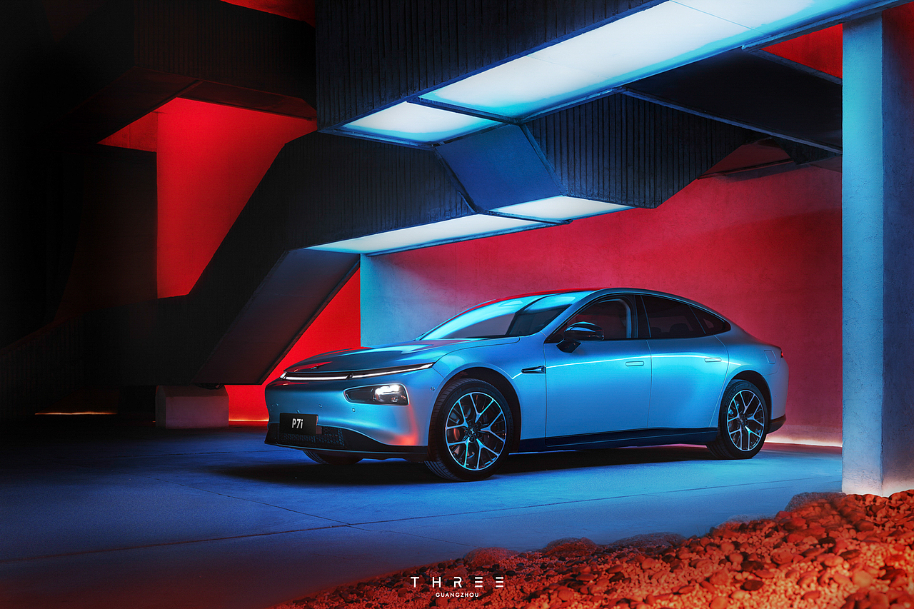 小鹏P7i汽车美图（图ZMzc2ODE5Mjg0） - 修图/后期 - 站酷设计师克克姚原创素材 - 站酷ZCOOL