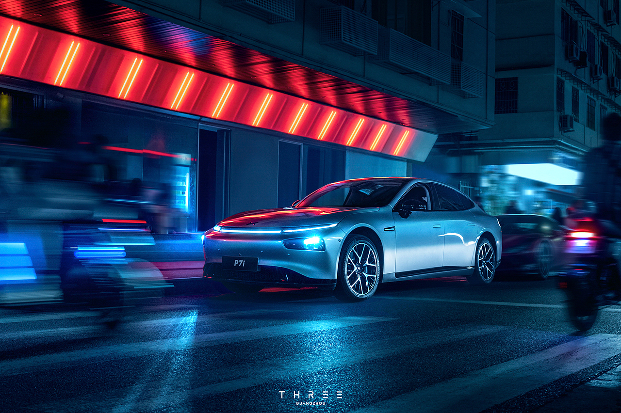 小鹏P7i汽车美图（图ZMzc2ODE5MjY4） - 修图/后期 - 站酷设计师克克姚原创素材 - 站酷ZCOOL
