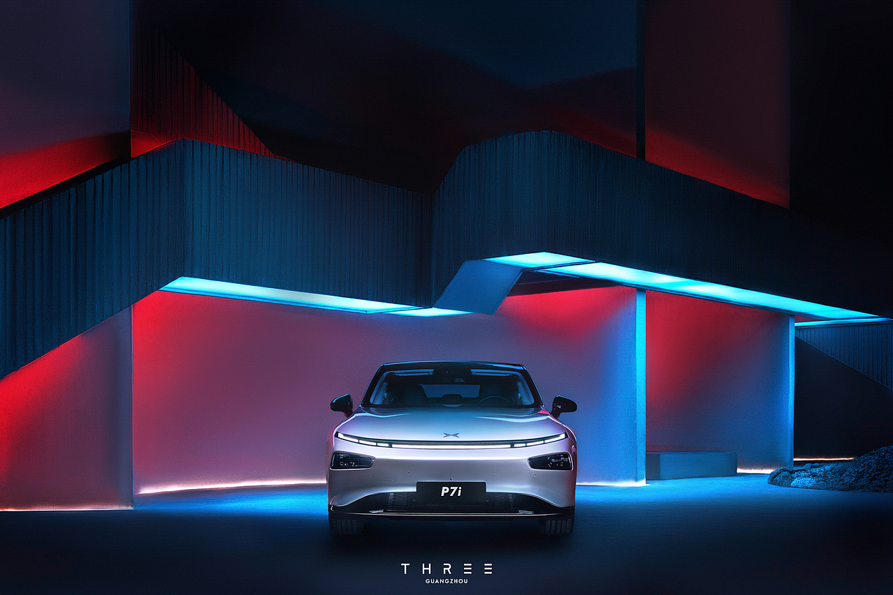 小鹏P7i汽车美图（图ZMzc2ODE5MzAw） - 修图/后期 - 站酷设计师克克姚原创素材 - 站酷ZCOOL