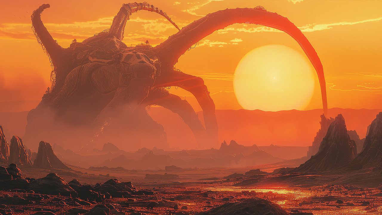 AIGC创作短片《星际山海》（图ZMzc2ODI5MjA4） - AI作品 - 站酷设计师呜哩的片子原创素材 - 站酷ZCOOL