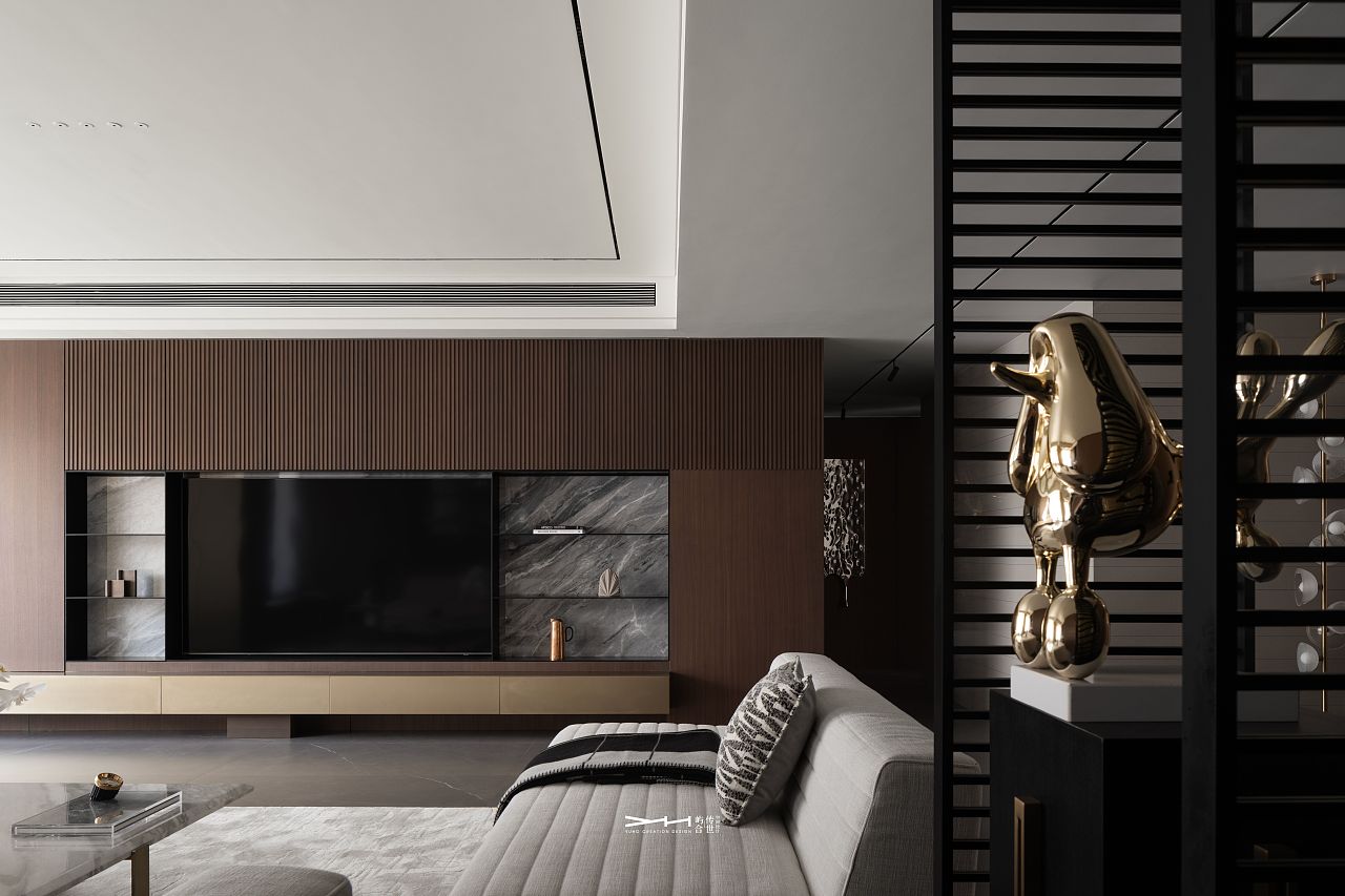 实景案例 | 184㎡绅士感大平层,理想雅奢社交场